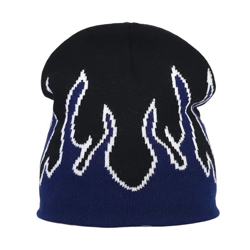 Y2K Letter Knit Beanie, Warm Ski Hat