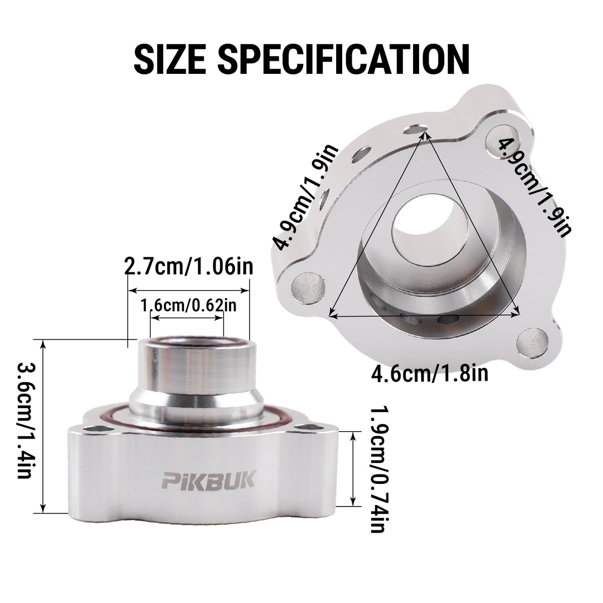 PIKBUK Auto Blow Off Valve (BOV) Adaptor For Mercede A180 A250 CLA250 GLA250 2.0 Litre Turbo GDi Engine Dump Valve Adapter