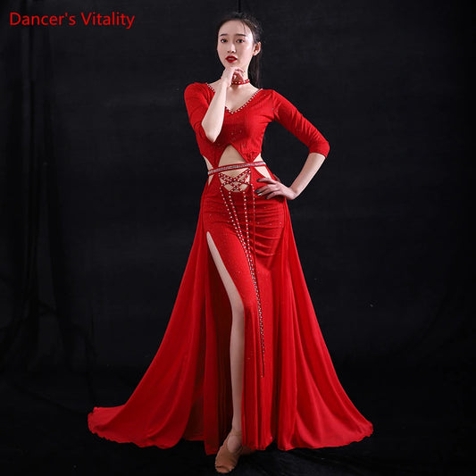 Women's belly dance performance dress set