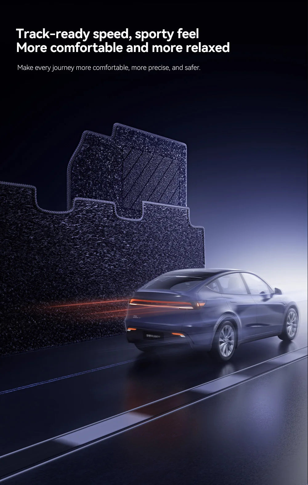 YZ 360° Full Cover TPE Injection Floor mat waterproof Anti-Slip Set Floor Liner Mat For Tesla Model Y Juniper 2026-2026