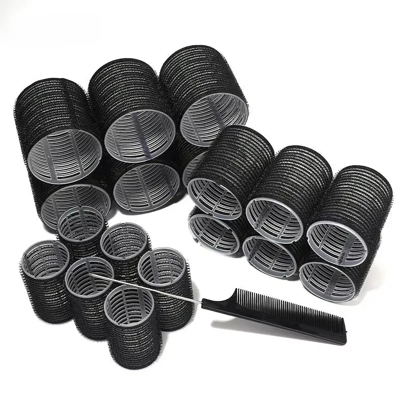 Hair Curling Rollers in Various Sizes for DIY Lazy Hair Styling, Air Bangs Curlers, Plastic Hair Curling Tool