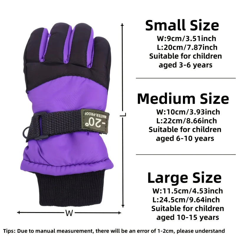 Kids Winter Ski Gloves - Thick Warm Non-Slip Grip, Ages 3 and Up - photo 4