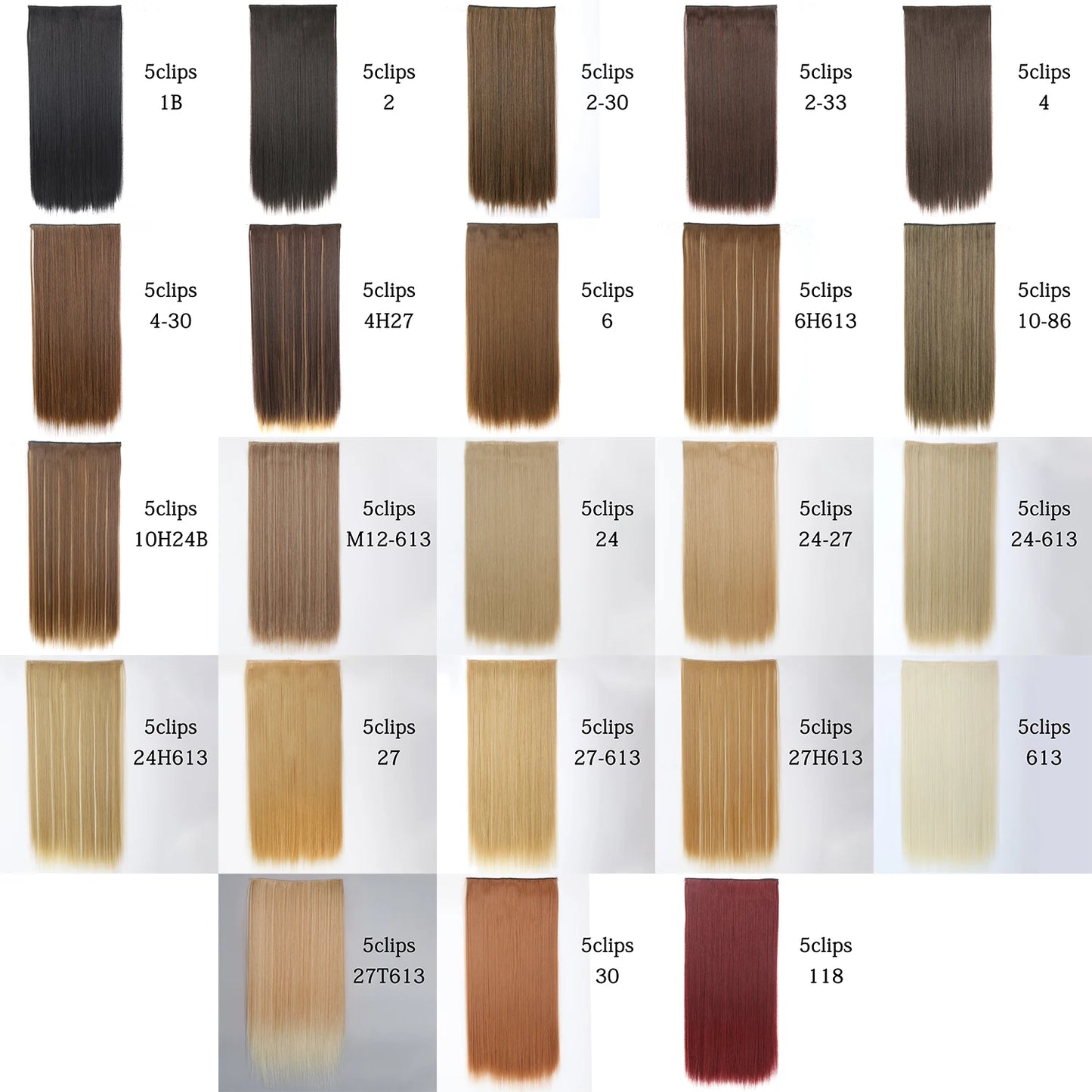 Synthetic 5 Clip In Hair Extensions Long Curly Hairstyle Hairpiece Natural Brown Black 80cm Heat Resistant  Fake Hair For Women