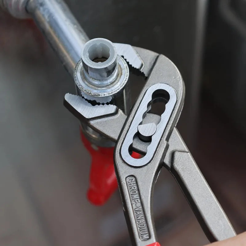 8Inch Multi-functi Water Pump Pliers Quick-Release Plumbing Pliers Pipe Wrench Adjustable Water Pipe Clamp Pliers Manual Tools