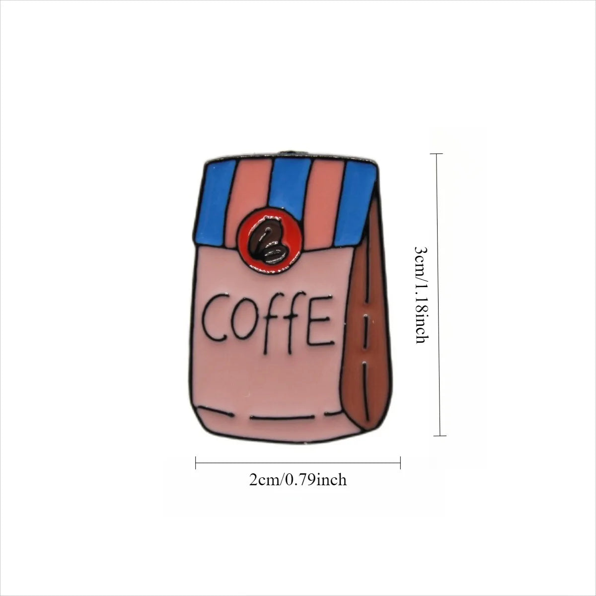 Coffee Cup Pin Badge - Cute Cartoon Brooch for Bags & Jackets - photo 6