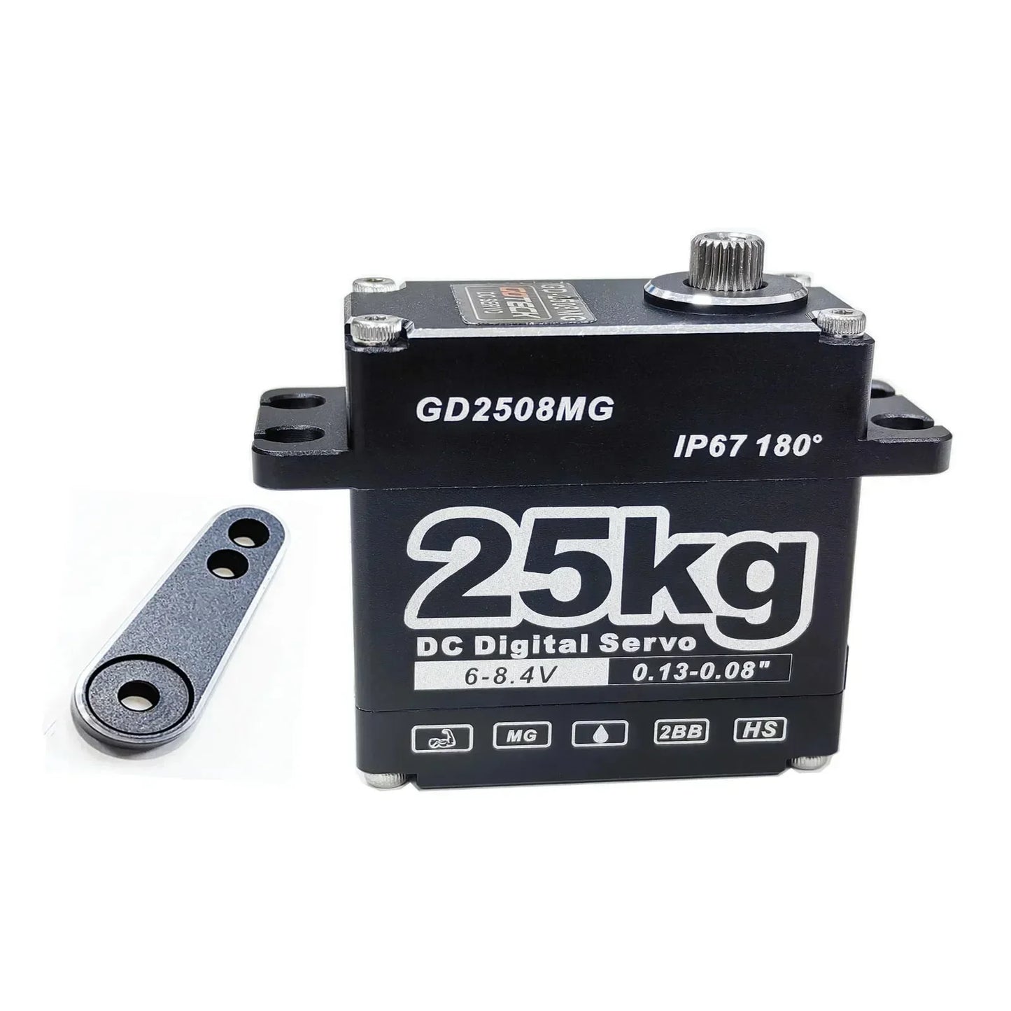25kg 35kg 45kg RC Servo Metal Waterproof Servo For RC 1/10 1/8 Traxxas TRX4 Axial SCX10 Crawler Car Robot Truck Robot Parts