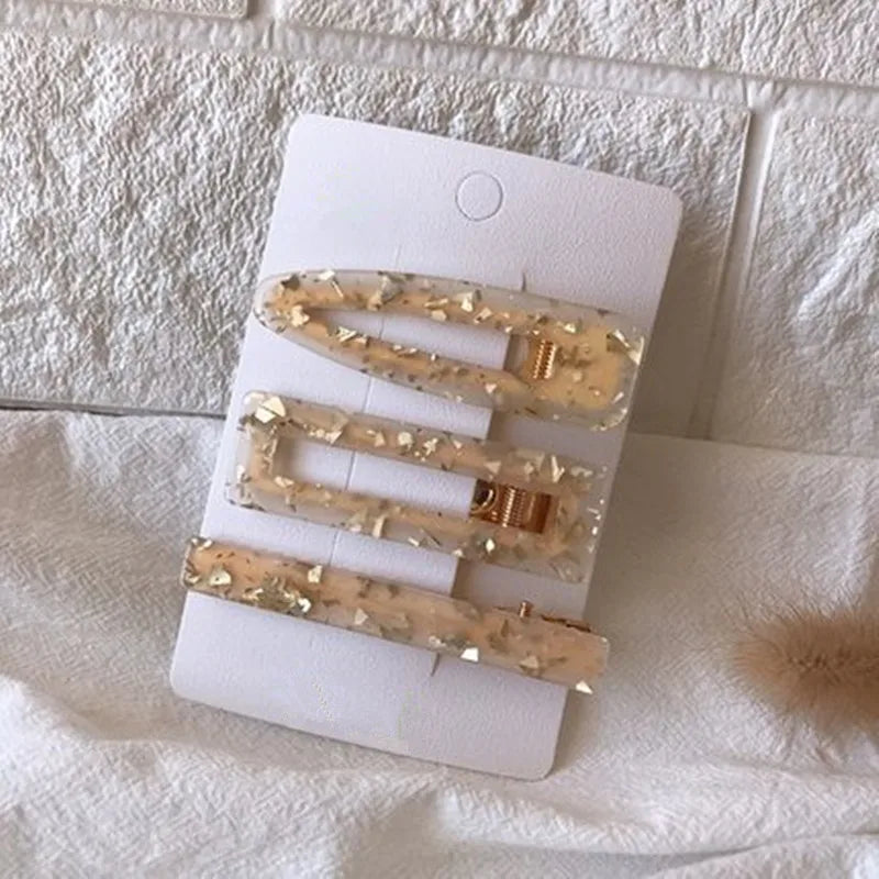 UXSL Girls Hairpins Cute Cat Acetate Hair Clips Headdress Womens Water Drop Leopard Print Barrettes Hair Accessories Gift