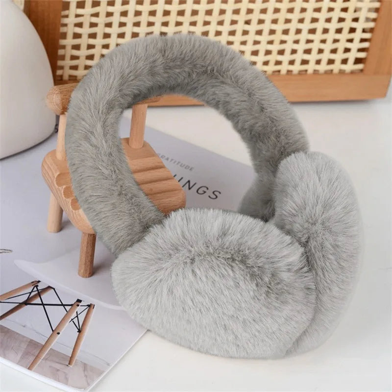 2024 Fashion Autumn Winter Earmuffs Women Men Warm Cute Plush Solid Color Ear Muffs Outdoor Cold Protection Ear-Muffs Ear Cover