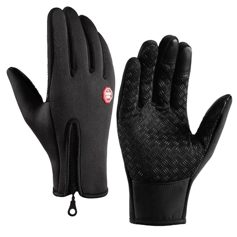 Men's Winter Touchscreen Gloves - Windproof Zip Riding and Driving Gloves - photo 2