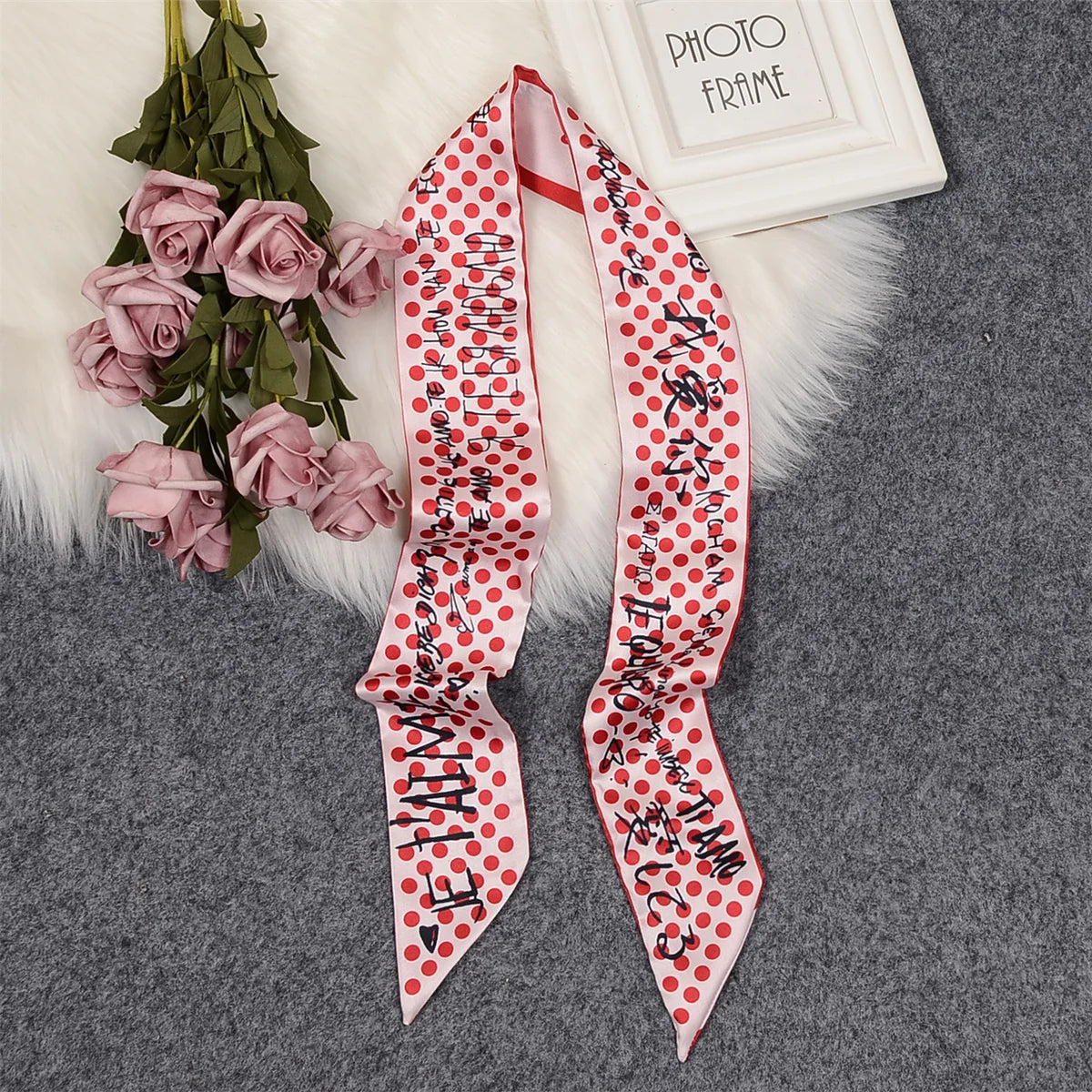 Tarot Constellation Silk Scarf for Women - Skinny Twill Neckerchief