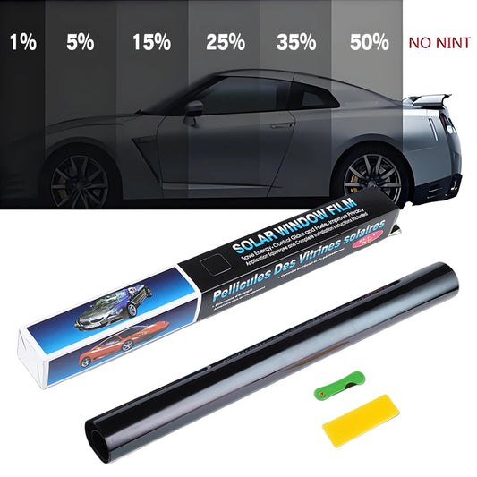 1 Roll Car Window Tint Film 1/5/15/25/35/50 Percent Car UV Protector Foils Glass Summer UV Protector Sticker Films