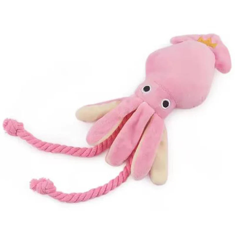 Cotton Rope Octopus Toy - Squeaky Chew for Dogs & Cats – photo 6
