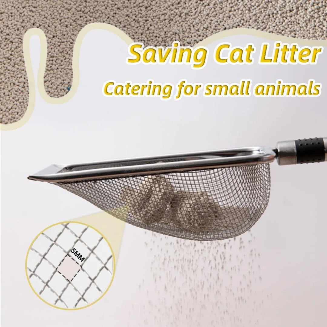 Heavy-Duty Metal Cat Litter Scoop - Stainless Pet Poop Shovel – photo 6