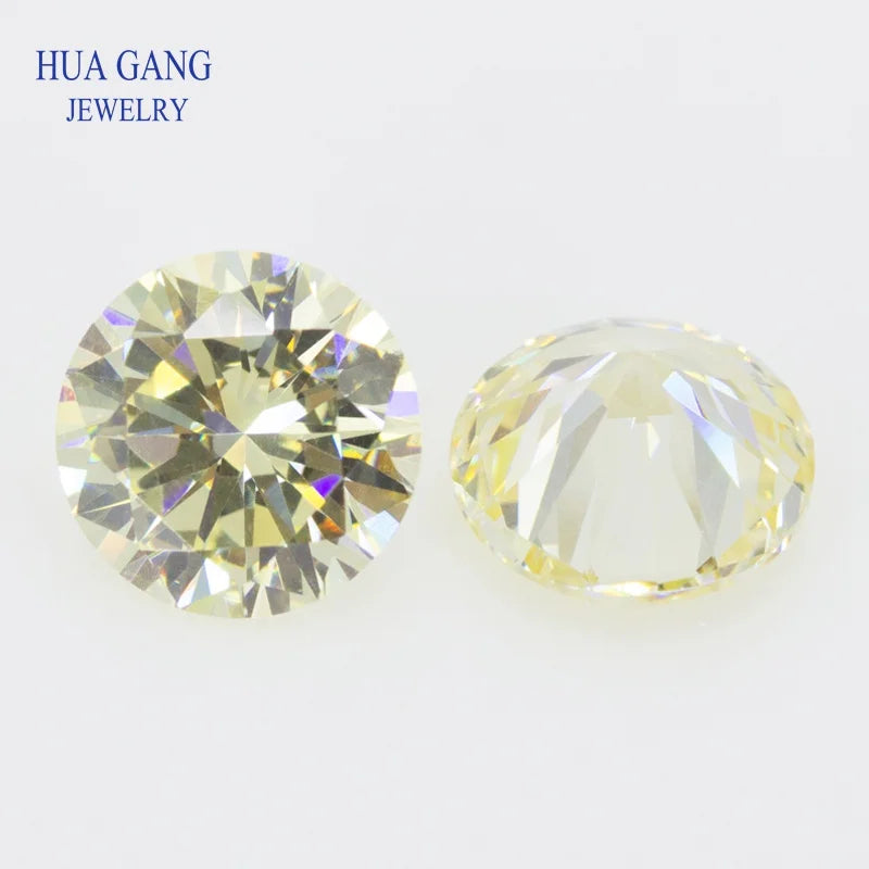 5A Cubic Zirconia Stone Multicolor Round Shape Brilliant Cut Loose CZ Stones Synthetic Gems Beads For Jewelry1.0~20mm AAAAA