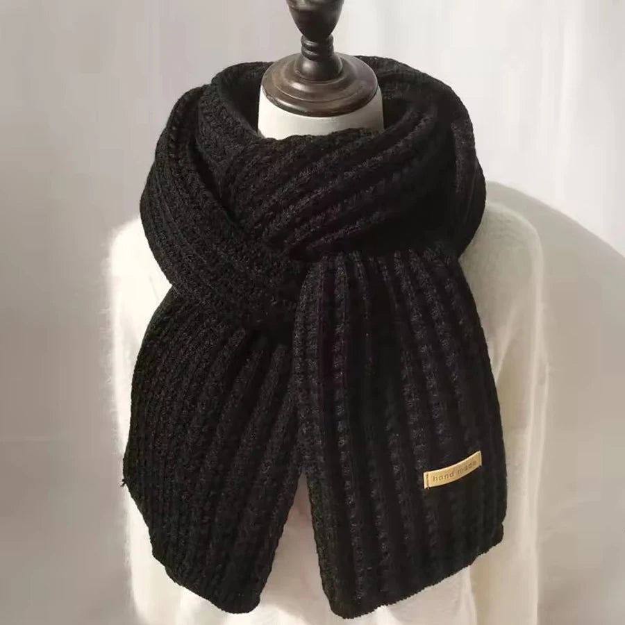 Unisex Chunky Cable Knit Scarf - Long Warm Winter Scarf - photo 7