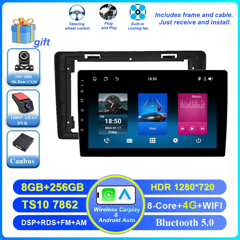 Car Android 15 Radio Stereo For Citroen Berlingo B9 Peugeot Partner 2008 - 2019 wireless CarPlay Android Auto No 2 din 2din DVD