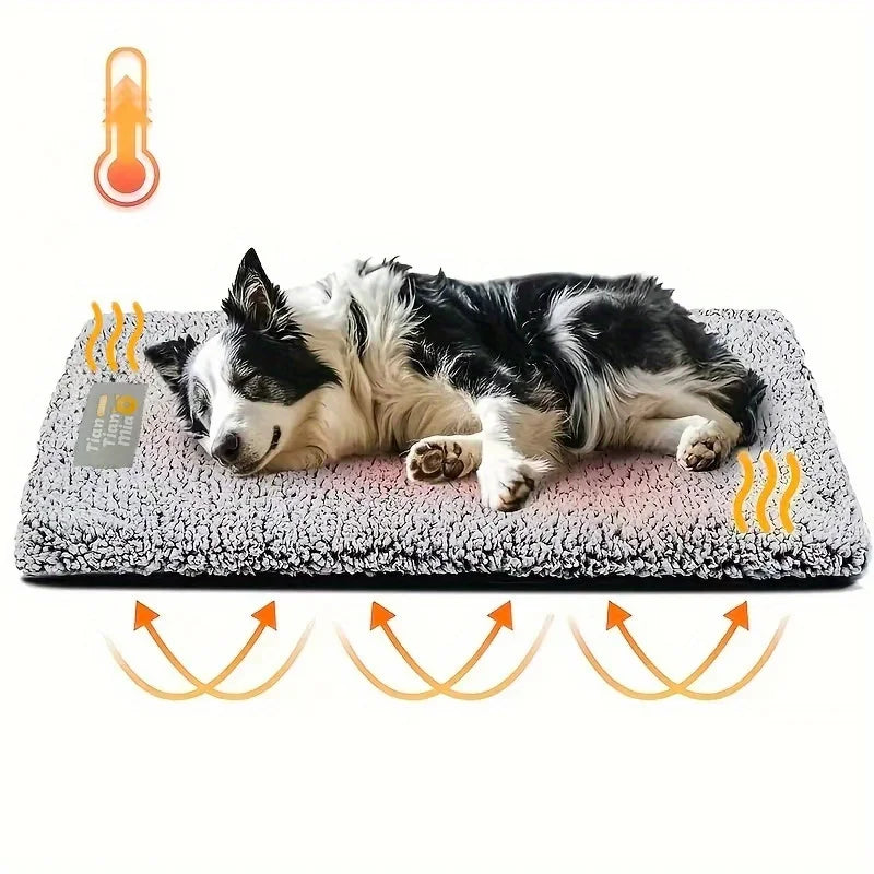 Warm Washable Pet Mattress - Non-Slip Pad for Cats and Dogs