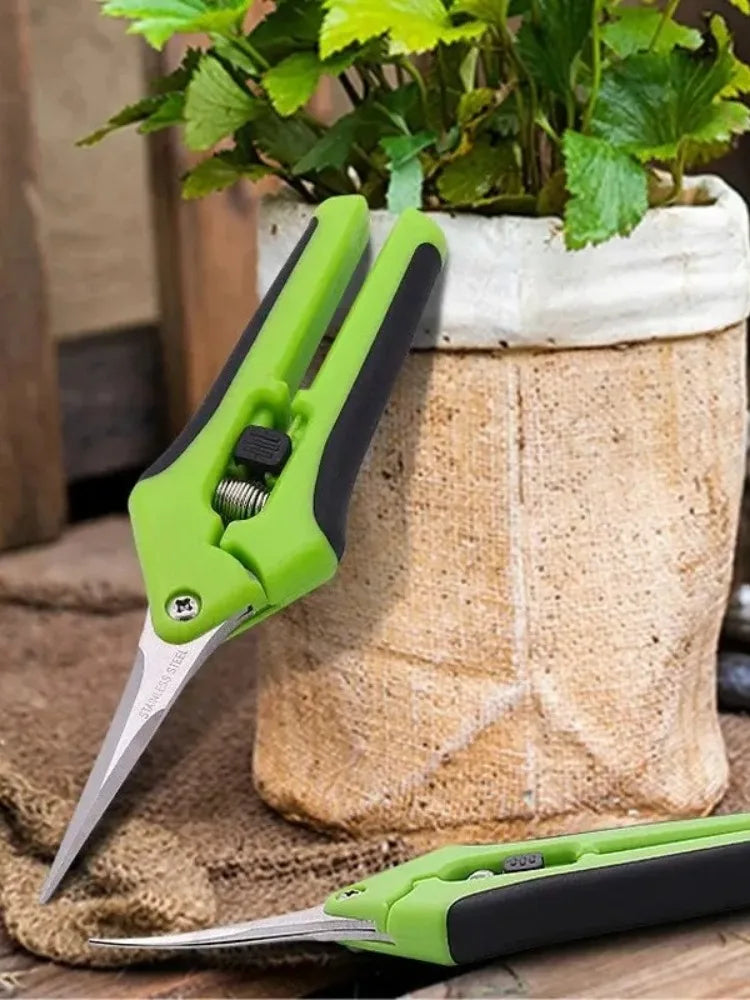 Garden Pruning Shears – Non-Slip Stainless Steel Flower, Fruit & Vegetable Scissors