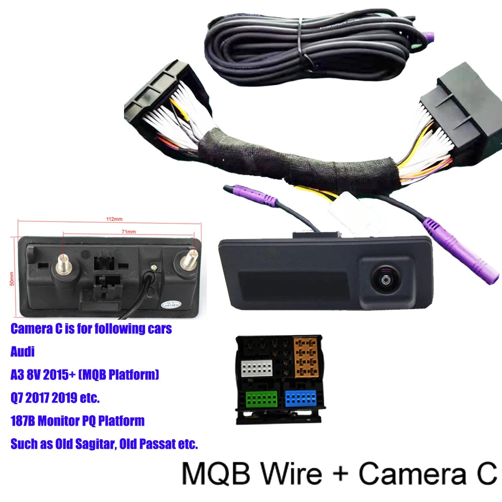 Car CanBus Reversing Dynamic Trajectory Parking Rear View Camera for Skoda Octavia Volkswagen Tiguan 187B 280 MQB PQ Audi A5 Q5