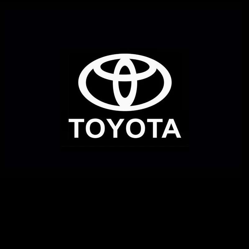 2PCS Car LED Welcome Lamp with Toyota Logo Door Ghost Shadow Light Laser Projector for Toyota PRADO Camry Corolla Rav4 Prius