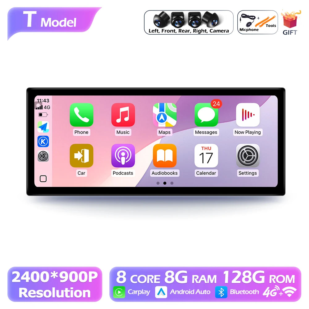 Android OS 12.3 inch For Toyota Corolla 2019-2023 E210 Car Radio Multimedia Video Player Navigation GPS Auto Carplay Bluetooth