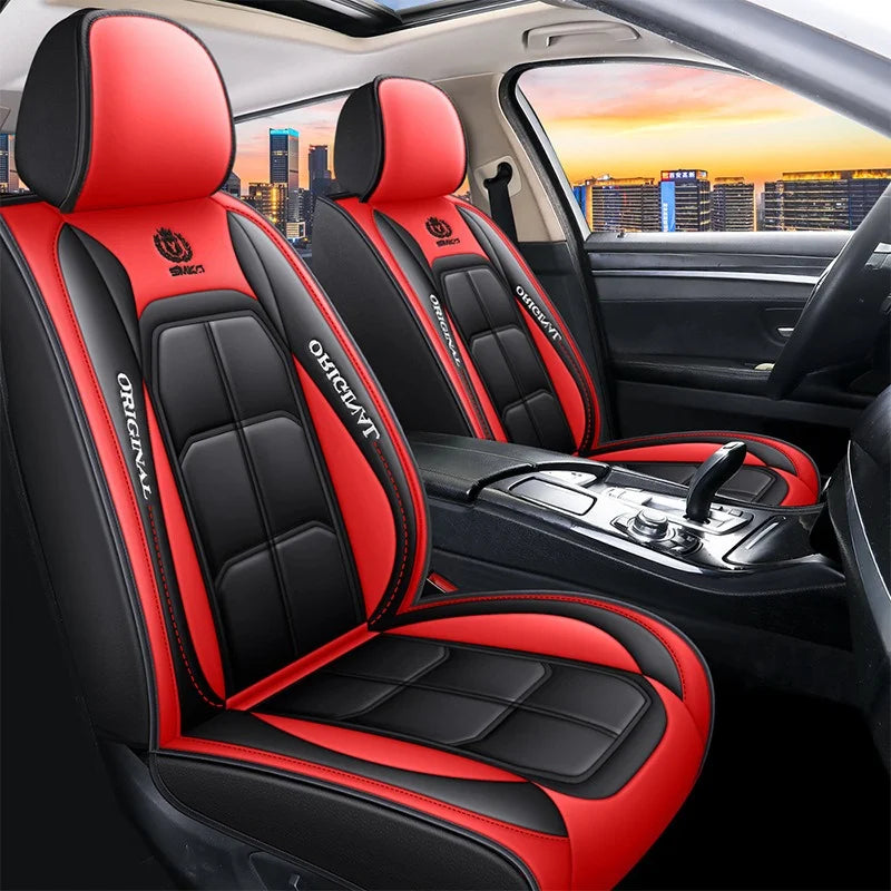 Universal Single Seat Cover For Car Front Driver Passenger Seat Leather Full Coverage Cushion Protector Auto Interior Decor