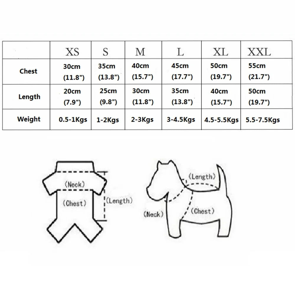 Dog & Cat Cotton Clothes — Cartoon Print Vest for Puppies & Kittens