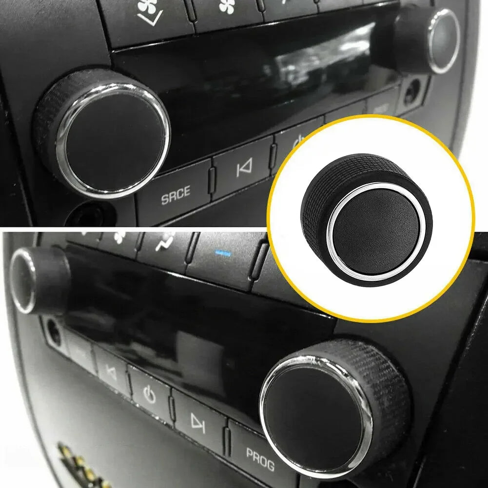 1/2Pcs Car Rear Radio Audio Volume Control Knob Replacement for Chevrolet Silverado Tahoe GMC Acadia Sierra Yukon 2007-2013