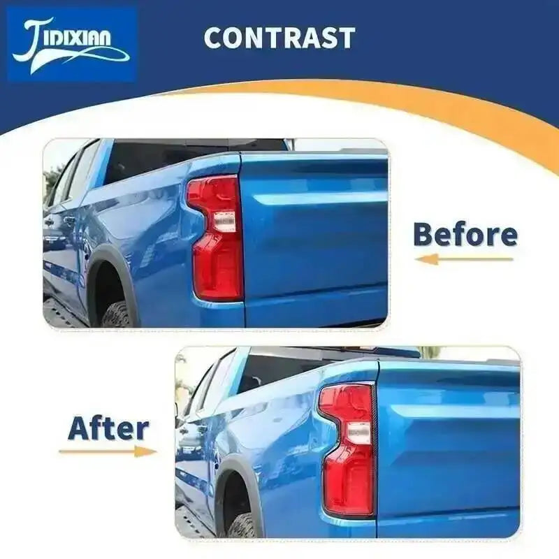 JIDIXIAN Car Rear Tail Light Lamp Taillight Decoration Cover for Chevrolet Silverado 2019 2020 2021 2022 2023 2024 2025 2026