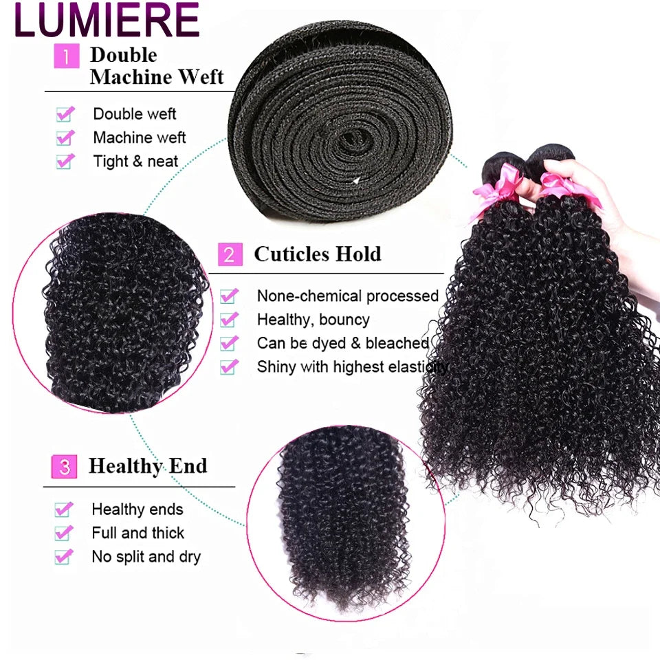 28 30inch Afro Kinky Curly Human Hair Bundle Deal Brazilian Afro Deep Jerry Curly Raw Raw Virgin Human Hair Weave Hair Extension