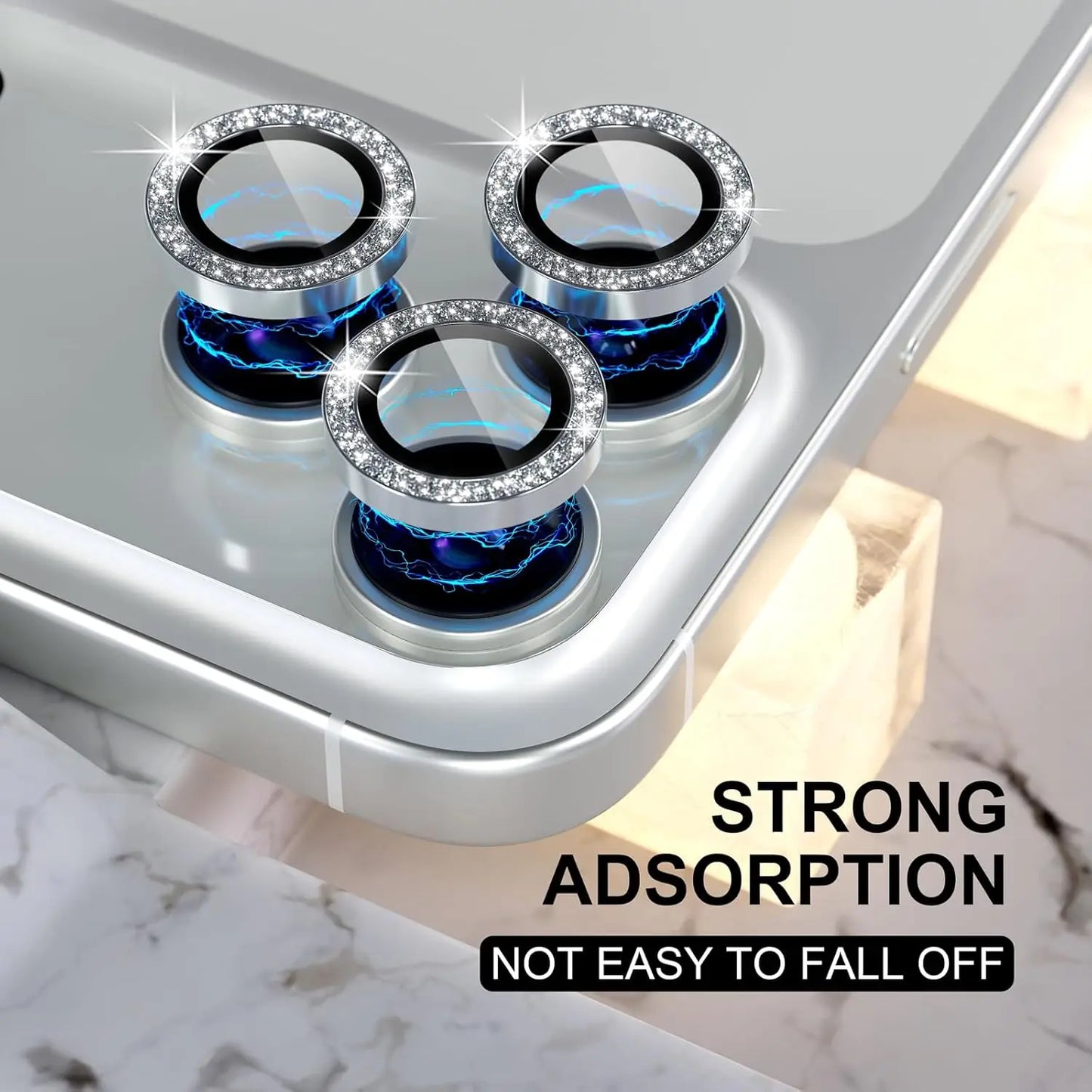Bling Glitter Diamond Metal Frame Camera Protector For IPhone 17 Pro Max Air 17Pro Alloy Lens Tempered Glass Film Ring Cover Cap