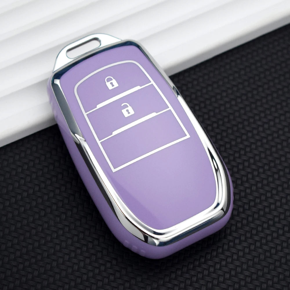 Anti-Scratch TPU Car Key Case For Toyota Yaris Cross Hilux Innova Fortuner Camry Land Cruiser 200 300 Prado Crown TLK 200 Cover