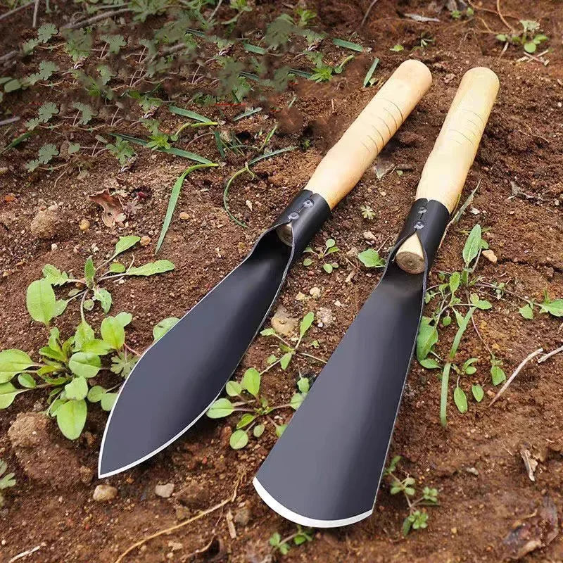 MMAlto Metal Garden Hand Shovel & Trowel Set – Flat & Sharp Head | Stainless Steel | Digging, Planting, Transplanting & Weeding Tool | 32cm