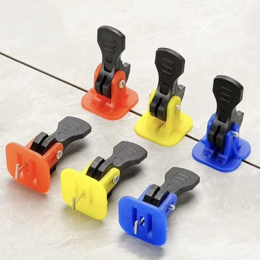 Tile Leveling System Kit, 50 Pieces, Yellow or Red