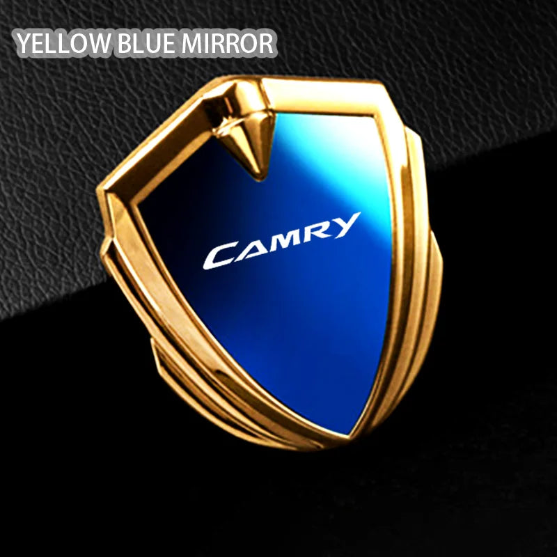 For Toyota Camry 8th gen xv70 acv70 xv50 2015 2024 2025 Interior Key Accessories Car Body Metal Shield 3D Emblem Sticker Badge