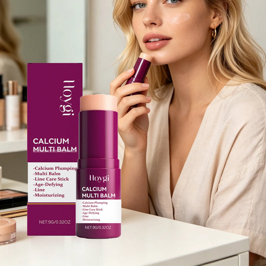 Calcium Volume Multi Balm Stick Deep Hydrating Firming Stick Anti-Wrinkle Skincare Face & Eye Cream Pre-Makeup Moisturizer Daily Care