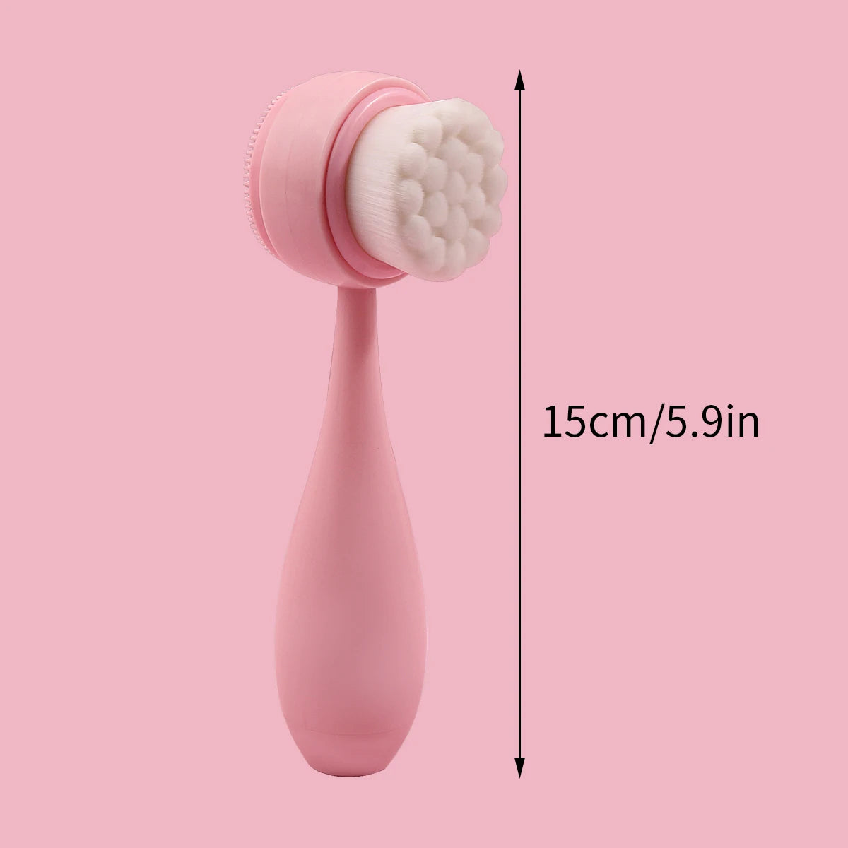 1PC Silicone Facial Cleansing Brush, Handheld Manual Cleansing Brush, Makeup Removal Cleansing Tool