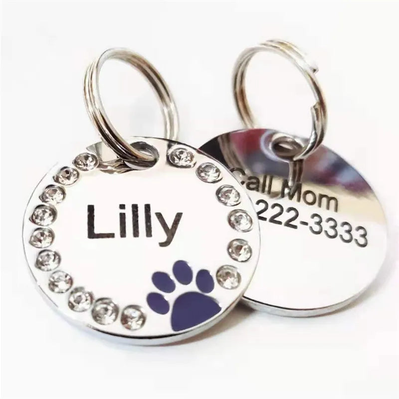 Custom Engraved Dog Tag - Stainless Steel Address & Name Tag – photo 3