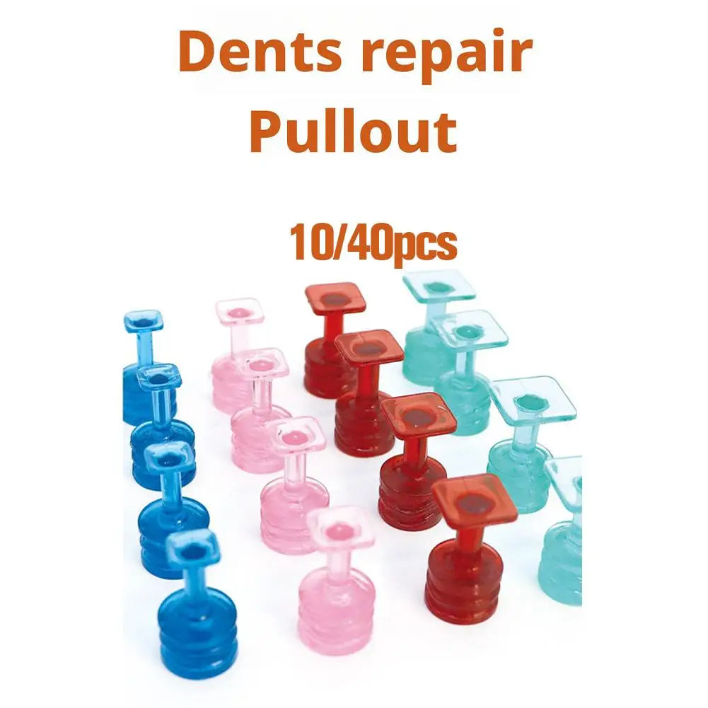 10/40pcs Glue Tabs Dent Removal Tools Dent Removal Tool Auto Paintless Dent Repair Glue Tabs Auto Maintenance Tools For Car Body