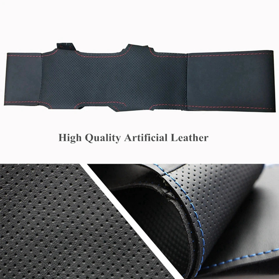 Customization Hand Sewing Microfiber Leather Car Steering Wheel Cover Accessories For Chevrolet Cruze Hatchback Sedan 2009-2014