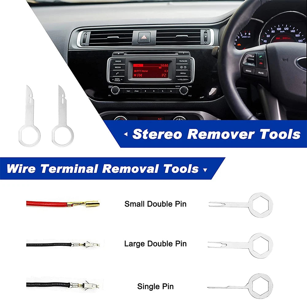 Car Trim Removal Tool 41/11/5Pcs Trim Puller Tool Kit Pry Tools Set for Trim Clip Pliers Fastener Plastic Rivets Removal Kit