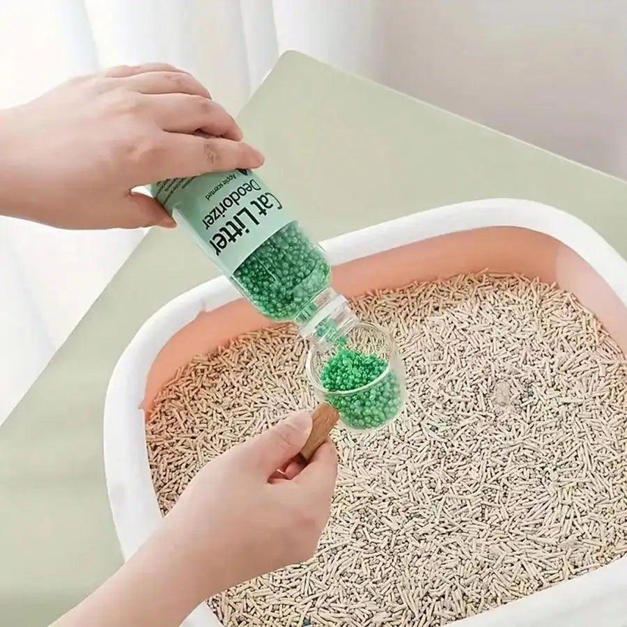Fresh Scent Cat Litter Deodorizer Beads – Natural Plant-Based Odor Eliminator | 250ml (6 Scents)