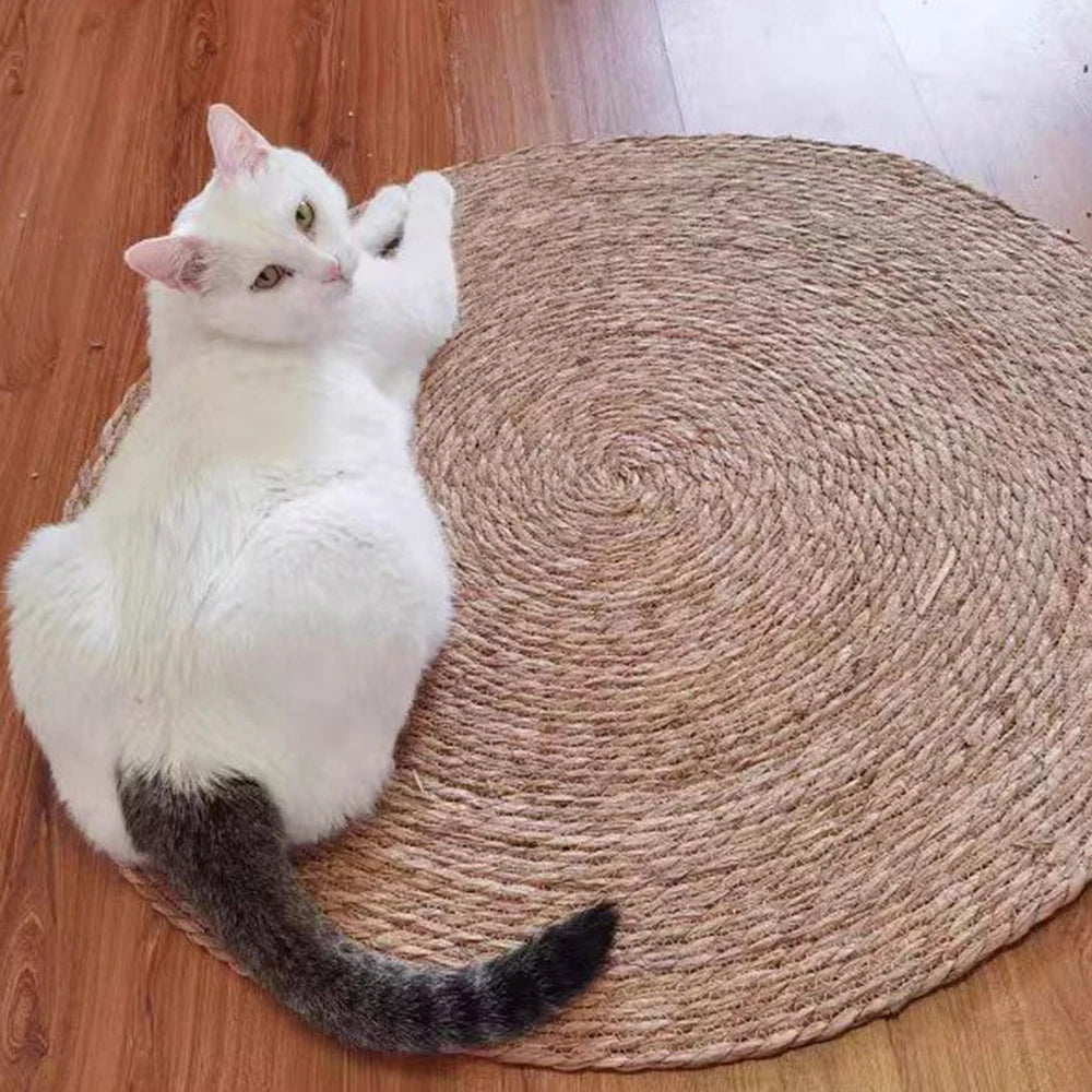 Large Rattan Cat Scratching Board - Natural Vine Sofa Protector – photo 3