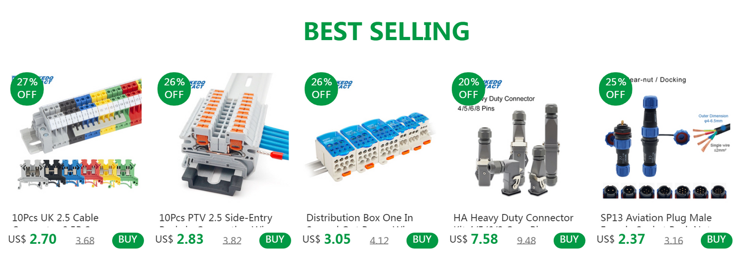 10Pcs UK 2.5 Terminal Block UK2.5B Screw Connection Connect Strip 2.5B 2.5mm² Cable Electrical Din Rail Wire Connector