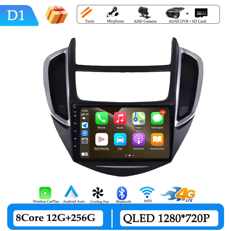 Wireless CarPlay for Chevrolet Trax 2014 - 2016 Car Radio Video Multimedia Player DSP Stereo GPS Navigation BT Split Screen WiFi