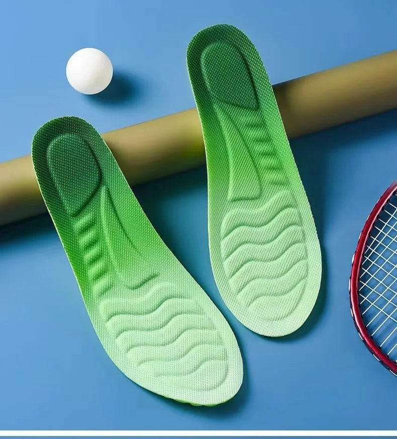 4D Cloud Sports Insoles – Shock Absorbing, Breathable PU Shoe Inserts
