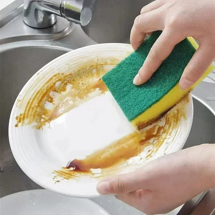 Highly absorbent double-sided sponge magic cleaning pot rust sponge cleaning brush kitchen cleaning tool
