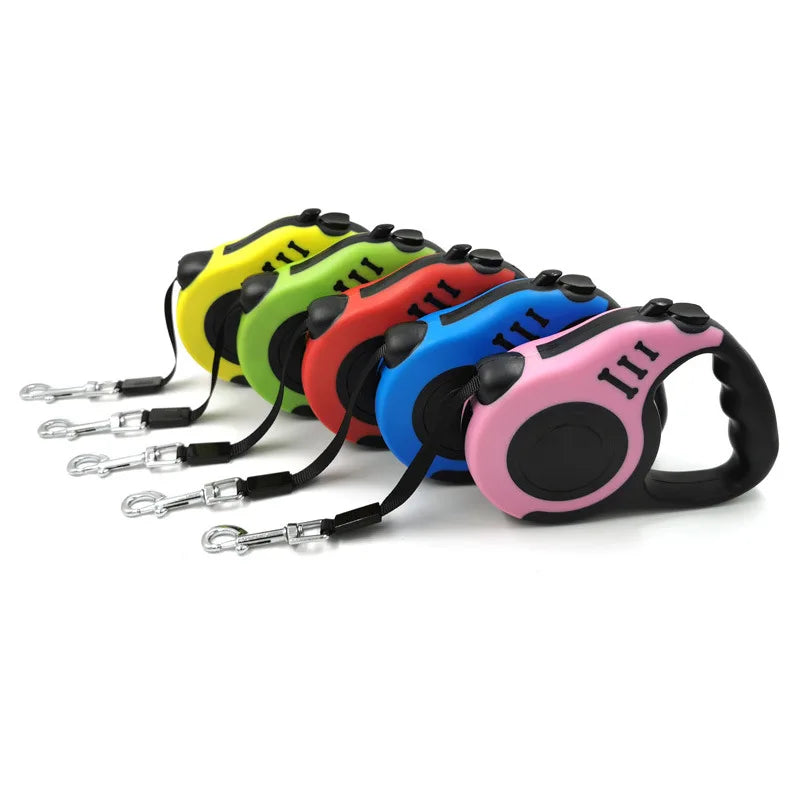 3 or 5 Meter Retractable Leash - Small, Medium & Large Dogs – photo 6