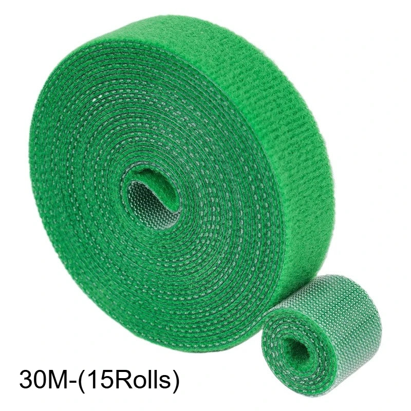 Reusable Garden Plant Ties — Adjustable Hook & Loop Plant Tape