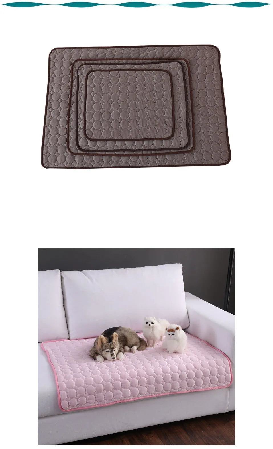 Dog Cooling Mat – Extra Large Summer Pet Cold Bed for Small & Large Dogs & Cats | XS–2XL (6 Colors)
